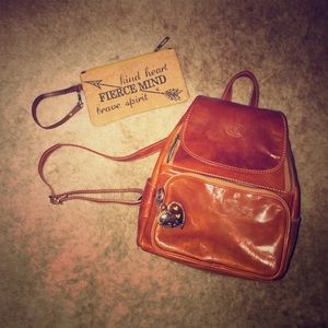 Genuine leather backpack from Venice Italy